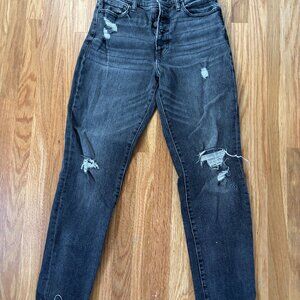 Lucky Brand ripped black jeans size 2/26